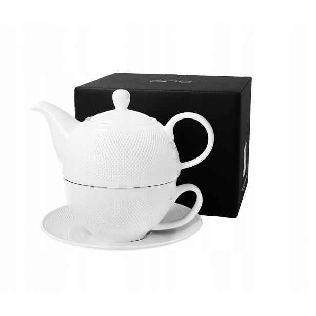 Šálek zázvoru Diamond tea for one bílý čajový set k narozeninám