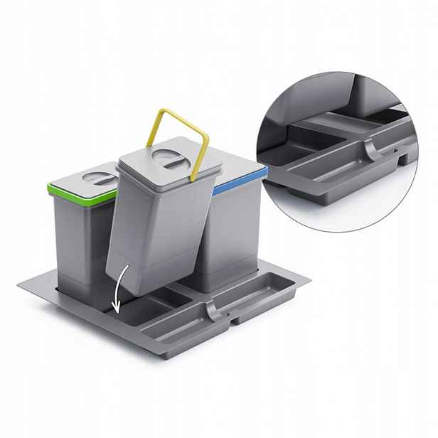 Třídiče Do Zásuvky WS-500 60 Atm 3 Komorové 1x15L 2x7L