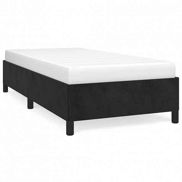 vidaXL Rám postel černá 90x190 cm samet