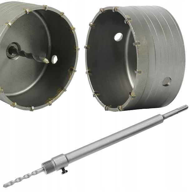 Korunkový Vrták Fréza Na Betonu Zdiva 125 MM Prodlužovací Adaptér Sds Plus 800 MM