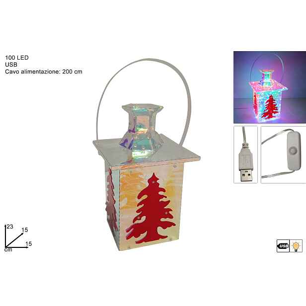 PROHOME - Lucerna svítící 100 LED USB