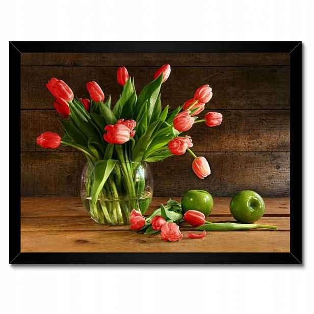 Plakáty v rámu 40x30 Červené tulipány
