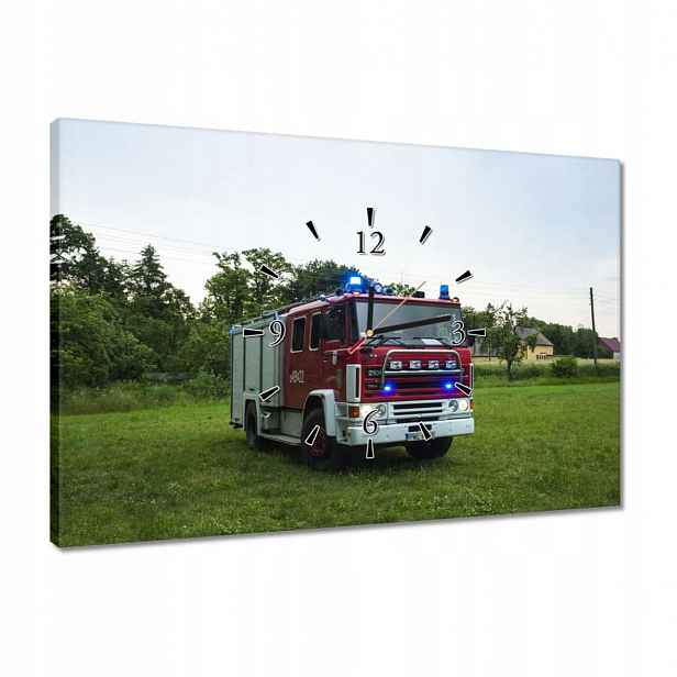 Hodiny 60x40 Hasičský vůz