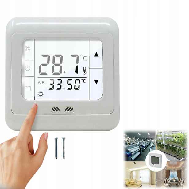 Termostat Pro Podlahové Vytápění Regulátor LCD 2 kusy