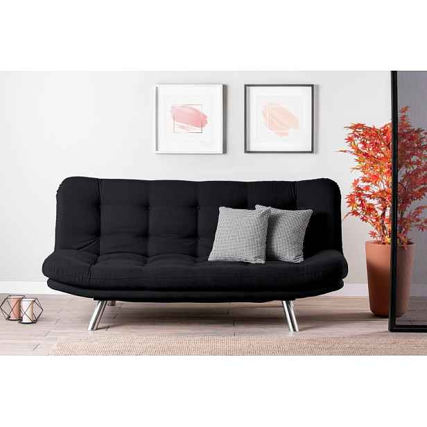 Trojmístná rozkládací pohovka Misa Sofabed - Black