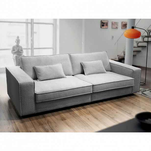 Livetastic POHOVKA BIG SOFA, plast, textil, kompozitní dřevo, šedá