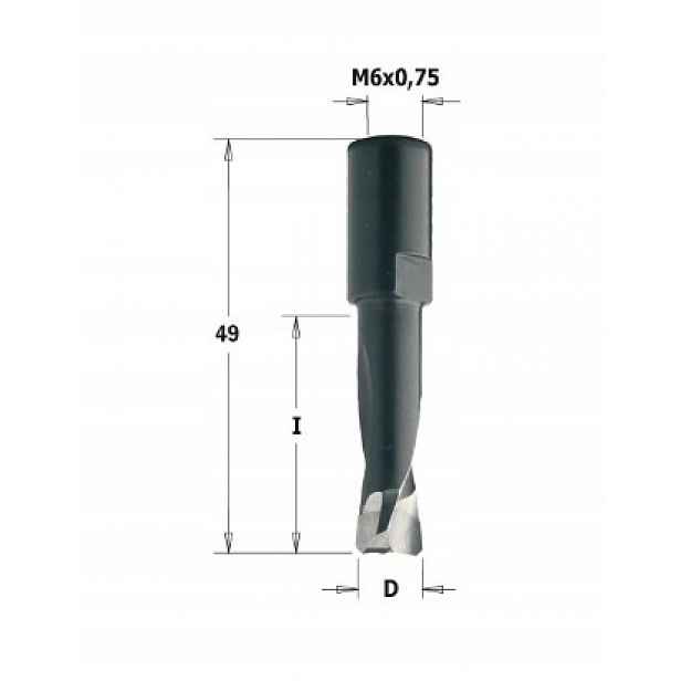 Cmt 380.050.11 Frez Domino D=5 I=20 L=49S=M6x0,75