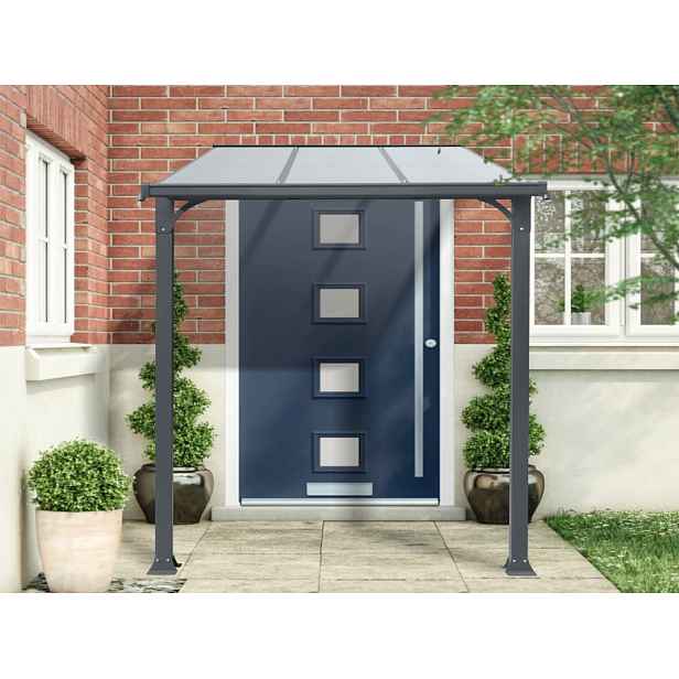 Hliníkový vchodový přístřešek BestBerg PD-3A / 3,3 m² / šedá