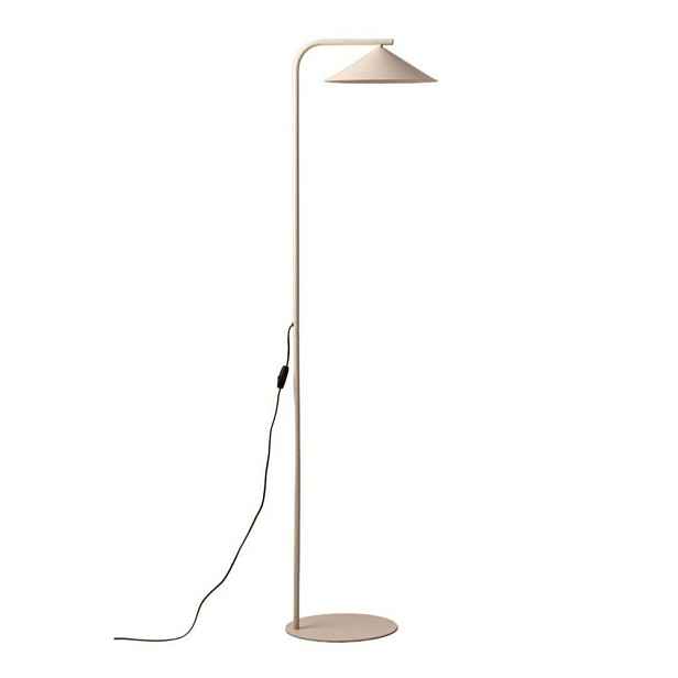 Krémová kovová stojací lampa (výška 160 cm) Nocte – Micadoni
