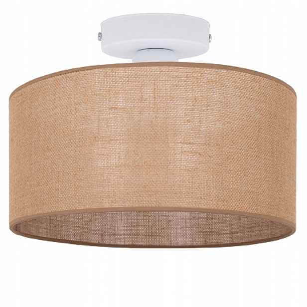 Lampa Stropní Svítidlo 1PL Stropní Stínítko Boho Juta 30 CM
