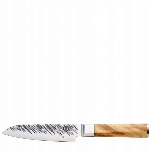 Nůž ZassenHaus Santoku japonská ocel/olivové dřevo 13 cm V Pouzdru pouzdře