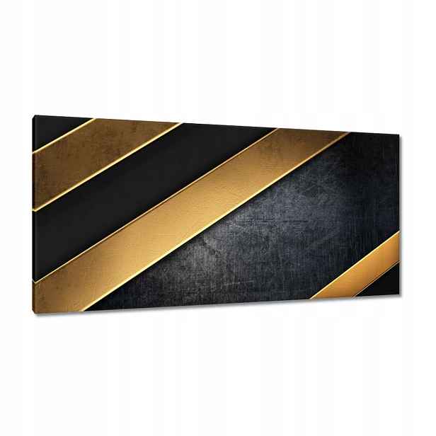Obrazy 115x55 Zlaté pruhy