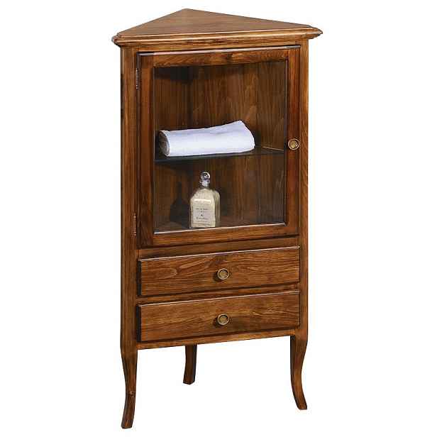 Sapho RETRO skříňka rohová 60x120x47cm, buk, levá