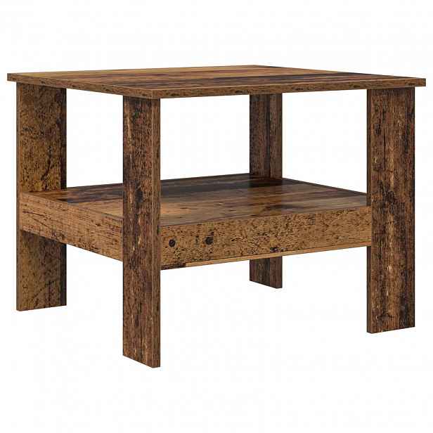 vidaXL Konferenční stolek Staré dřevo 57 x 55 x 45 cm Kompozitní dřevo