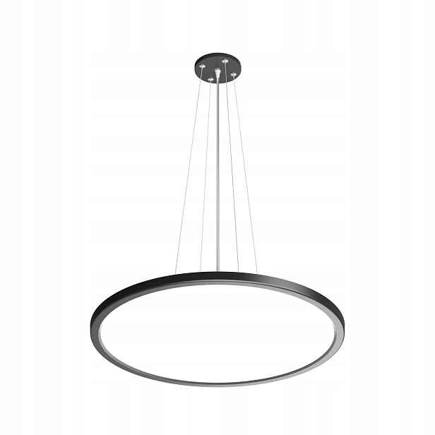 Závěsná lampa kruhová Ø40 cm černobílá s proměnnou barvou Led 32W Manito Italux