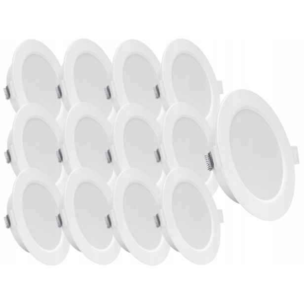 13x plochá stropní Led lampa 6W Slim Teplá 3000K