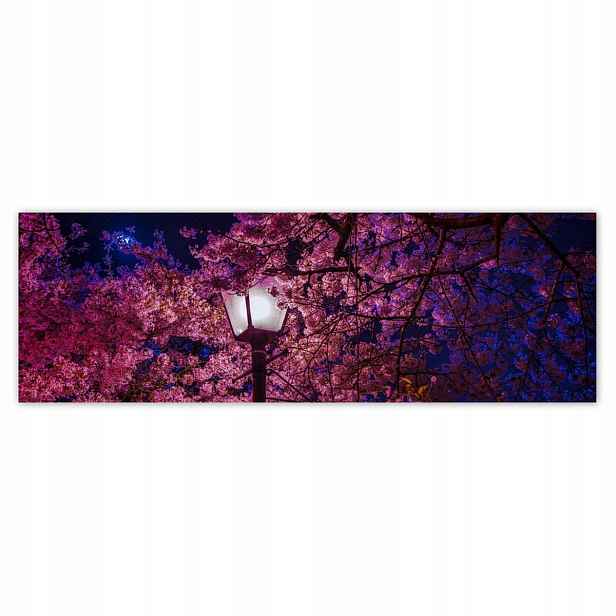 Plakáty 200x66 Hluboká noc Lampa Květiny