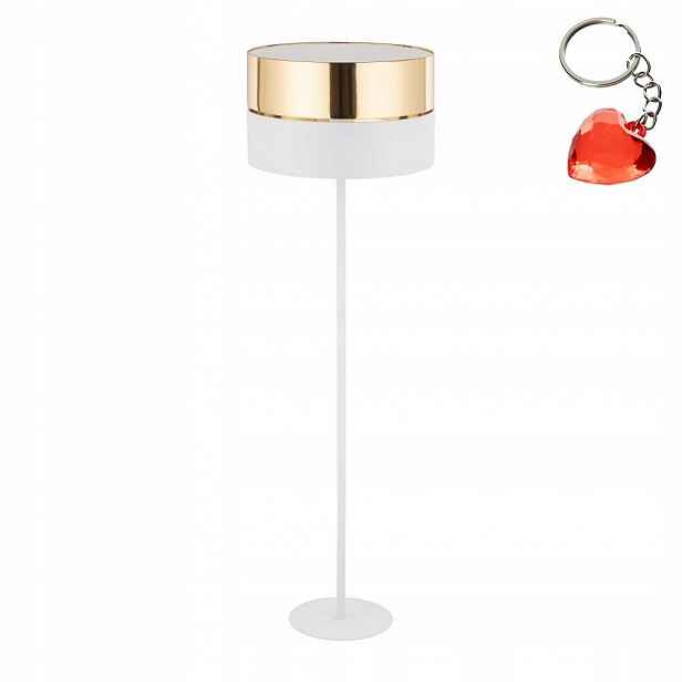 Stojací lampa Hilton White Gold Moderní 15W E27 Jídelna Tk Lighting