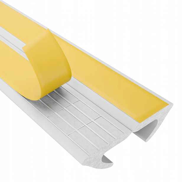 Těsnění do okenních dveří Samolepicí Tlumící bílá Typ V 9x7 mm 50 m