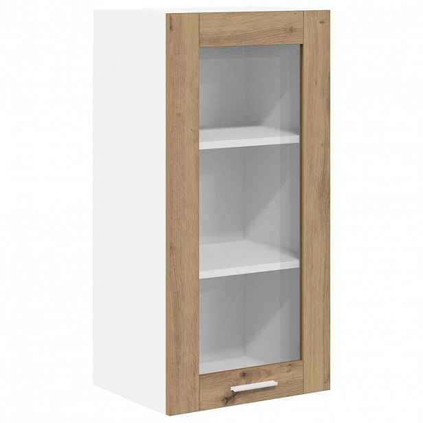 vidaXL Závěsná skříňka Artisanový dub 40 x 31 x 80 cm Kompozitní dřevo