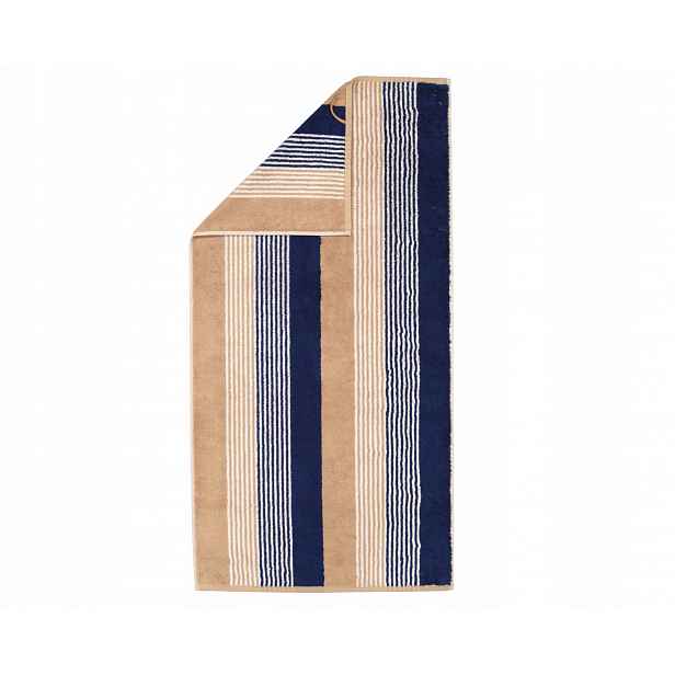 Bavlněný ručník 50 x 100 cm Coast Repeat 6214 Navy Natur 31