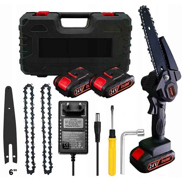 Crossheim Aku Elektrická ruční pilka XL Pro Náhradní baterie řetěz