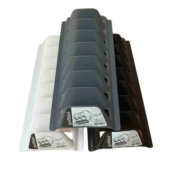 držák poklic 29,5x13,5x 6,5cm, 8pozic, pevný plast