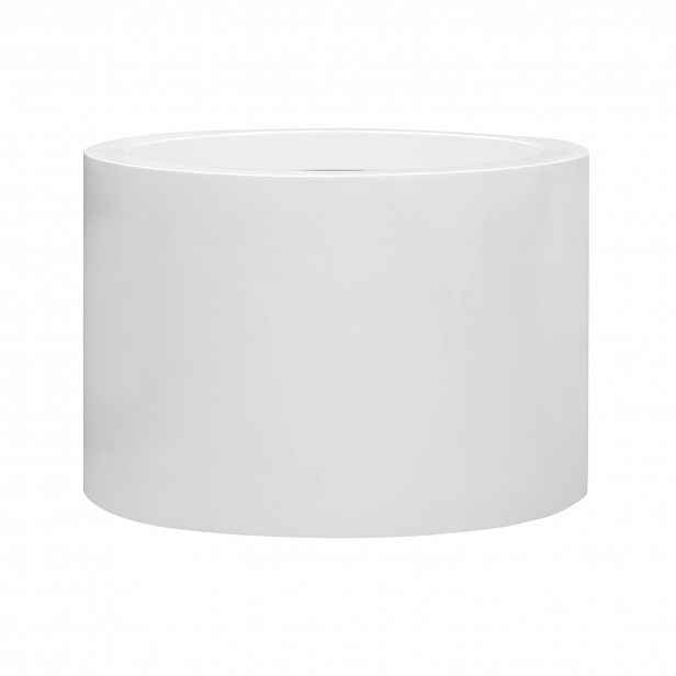 Květináč Jumbo Max středně vysoký, barva lesklá bílá, více velikostí - PotteryPots Velikost: L - v. 60 cm, ⌀ 90 cm