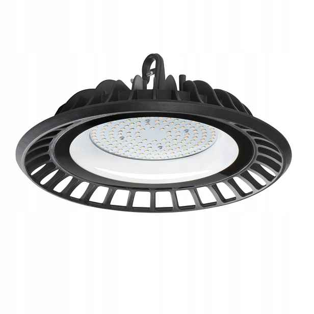 Průmyslová Led lampa kulatá černá 100W miLEDo