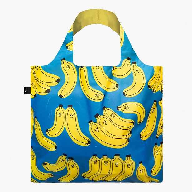 Skládací nákupní taška LOQI TESS SMITH-ROBERTS Bad Bananas