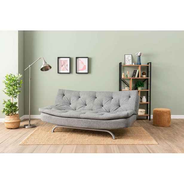 Trojmístná rozkládací pohovka Rivo - Light Grey