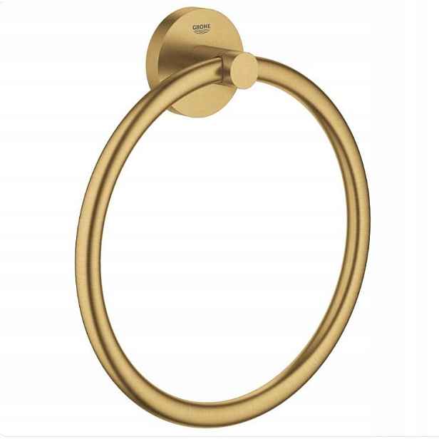 Kroužek na ručníky Grohe kovový, zlatý, průměr 180 mm, montáž