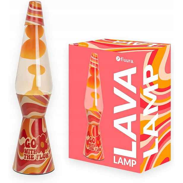 Lampa Lawa Retro 40 cm Dekorativní Stolní Multicolor
