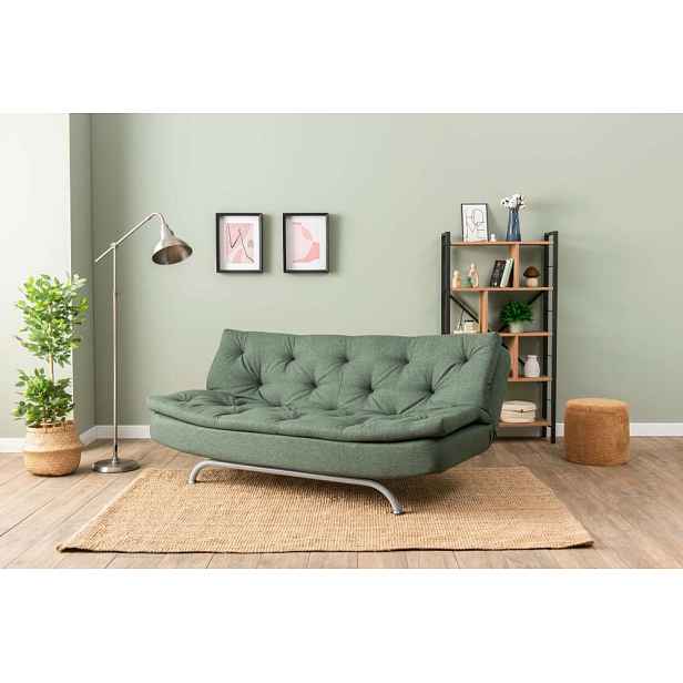 Trojmístná rozkládací pohovka Rivo - Green