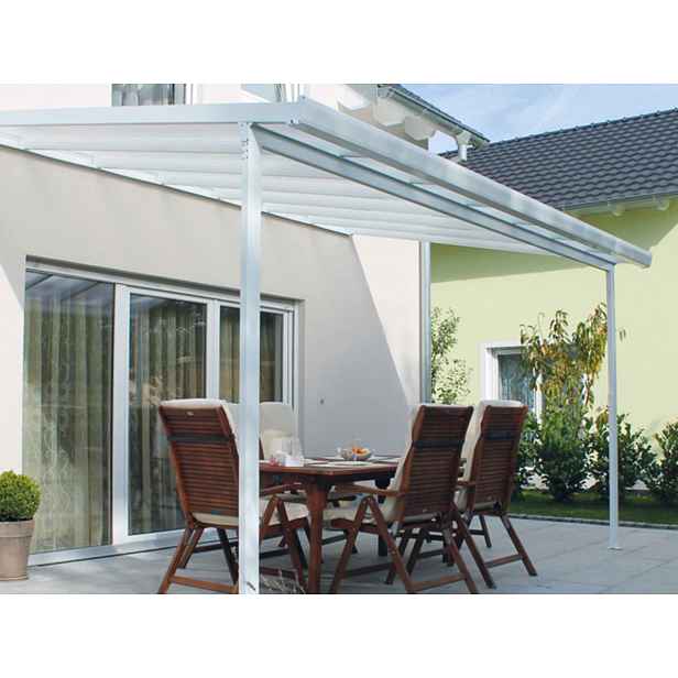 Hliníková pergola Terrassendach original 4,26 x 3,06 m - bílá GU4293106