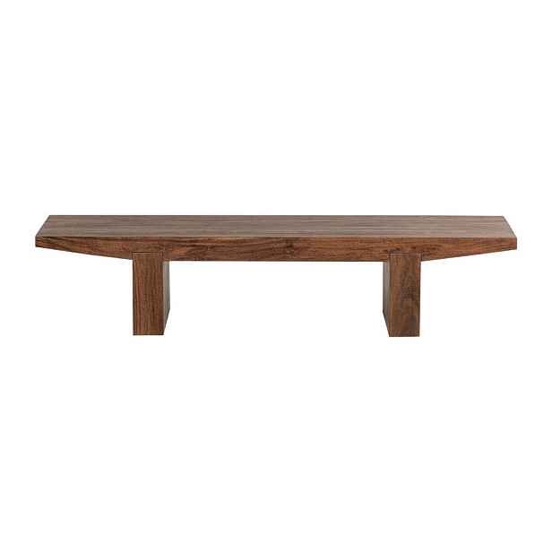 Konferenční stolek z masivu akácie v tmavě přírodní barvě 48x152 cm Eron – WOOOD