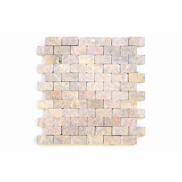 Divero mramorová mozaika Garth (D01636) 29 x 32 cm červená 1 m2