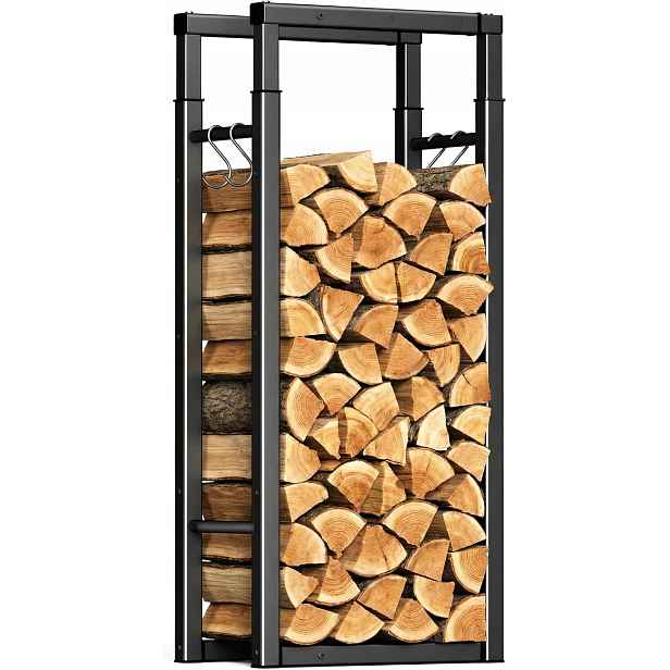 Kovový Stojan Na Dřevo Do Krbu, Nastavitelný, Venkovní