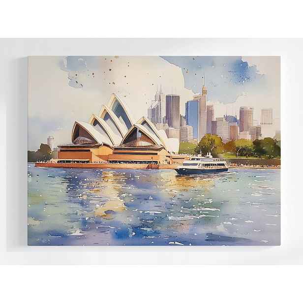 Plakát Město Sydney Austrálie Opera Panorama Pohled 100x75