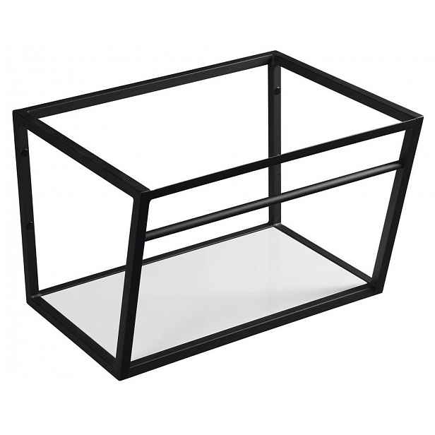 Sapho Ska - Konstrukce s policí pod umyvadlo, 60 cm, černá mat SKA101