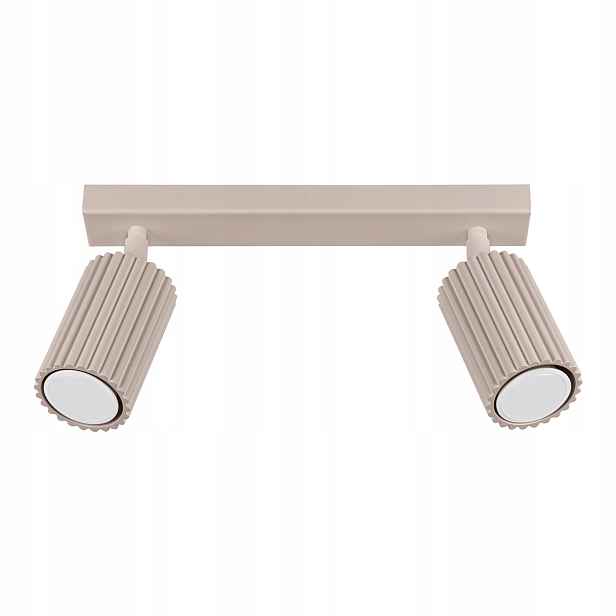 Sollux Lighting Stropní svítidlo moderní taupe 30 cm 2xGU10 reflektory