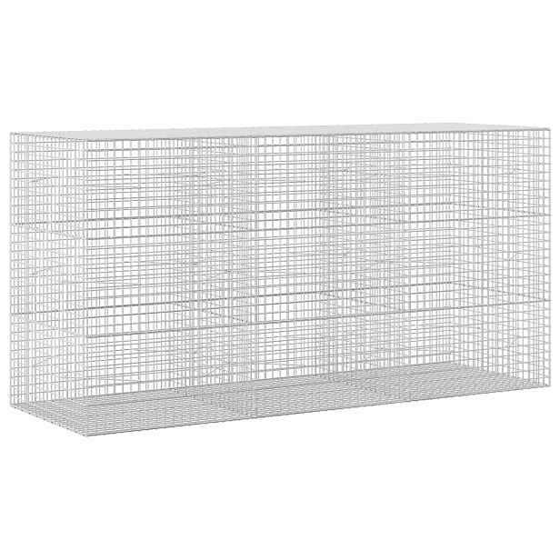 vidaXL Gabion s drátem 3,5 mm a síťkou 5x5 cm 300x100x150 cm