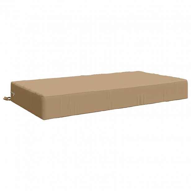 vidaXL Polštář na sedák SOEST 100% polyester Písková 120 x 60 x 15 cm