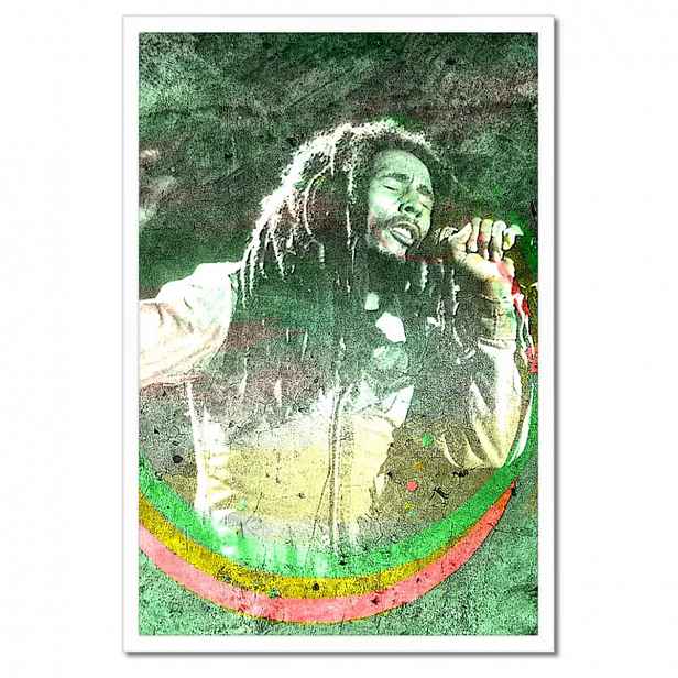 Plakáty v rámu 40x60 Bob Marley na koncertě