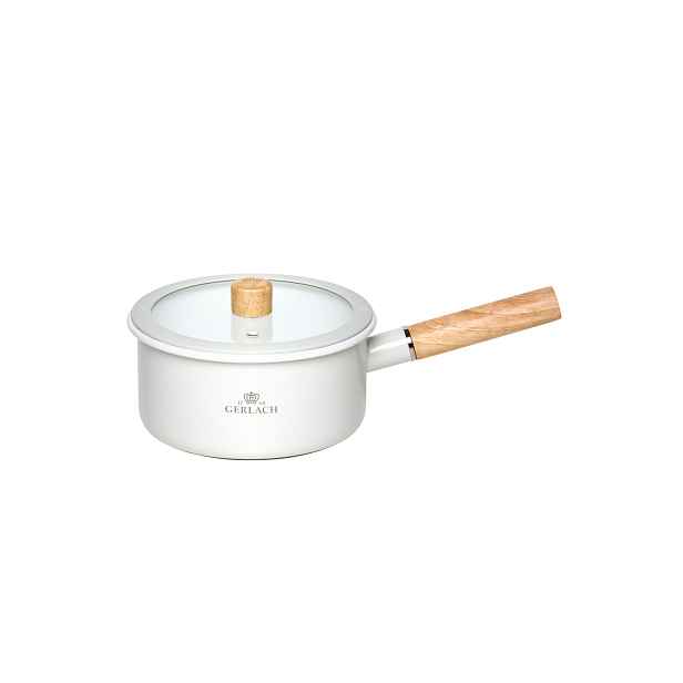 Gerlach Rendlík smaltovaný Natur Enamel bílý 18 cm 2 l