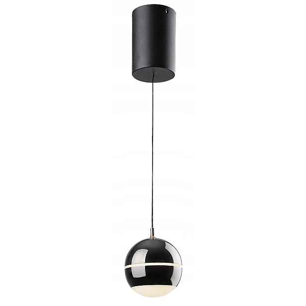 Moderní závěsná lampa, černá, nastavitelná Led kulička 6W Maelo Rabalux