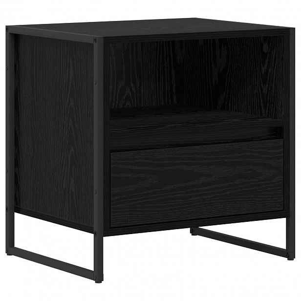 vidaXL Noční stolek Černý dub 50 x 39,5 x 50 cm Kompozitní dřevo