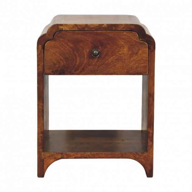 Artisan Furniture NOČNÍ STOLEK z masivního dřeva se 2 zásuvkami