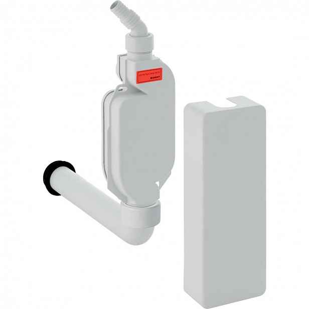 Geberit - Zápachová uzávěrka na omítku, s krytem, d 40 mm, alpská bílá 152.768.11.1
