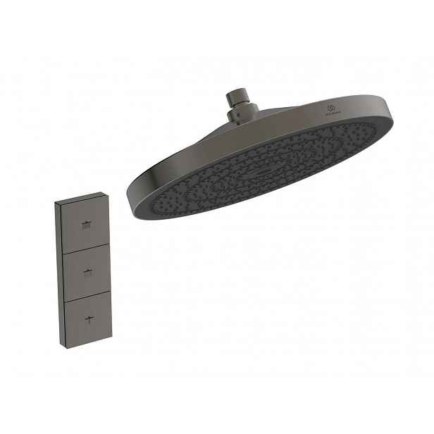 Ideal Standard Idealrain Solos - Hlavová sprcha, průměr 30 cm, 3 proudy, Magnetic Grey A7889A5